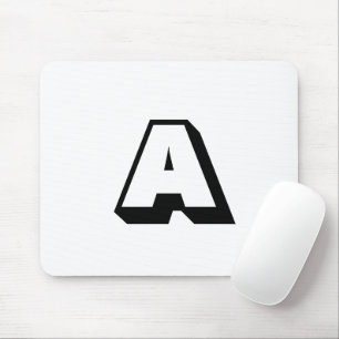 Monogram alfabet initiaal aanpassen, personalisere muismat