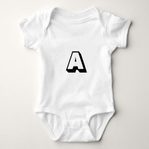 Monogram alfabet initiaal aanpassen, personalisere romper