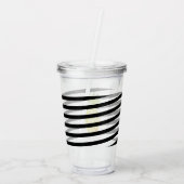 Monogram anananasslint van waterverf acryl drinkbeker (Achterkant)