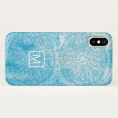 Monogram | Ananas Leven III Case-Mate iPhone Case (Achterkant (horizontaal))