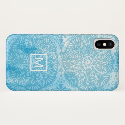 Monogram | Ananas Life III Case-Mate iPhone Case (Achterkant (horizontaal))