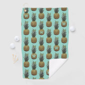 Monogram Ananas Motif de fruits serviette de golf (En situation)