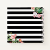 Monogram Antiek  Floral & Stripes Notitieboek (Achterkant)