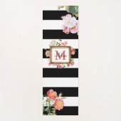 Monogram Antiek  Floral & Stripes Yogamat (Voorkant)