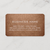 Monogram Antiek messing blik Visitekaartje (Achterkant)