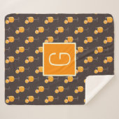 Monogram Aperol Spritz Fleece Blanket Sherpa Deken (Voorkant (horizontaal))