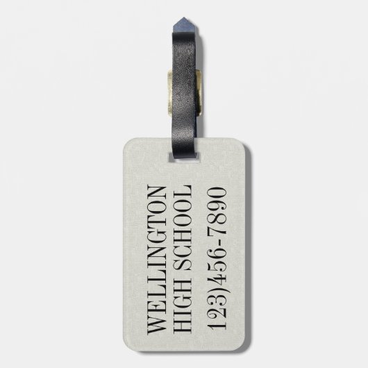 Monogram Apple Bagagelabel. Terug bekijken Bagagelabel (Achterkant verticaal)