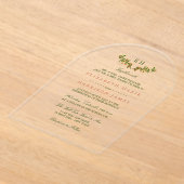 Monogram Apple Branch Wedding Invitation (Poser)