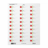 Monogram Apple Return Label (Full Sheet)