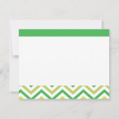 Monogram Apple Teachers Flat Note Card Notitiekaartje (Achterkant)