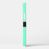 Monogram Aquamarine Kleurachtergrond Case-Mate iPhone Case (Achterkant / Rechts)