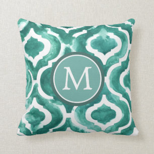 Monogram   Aquamarine Motif IV Kussen