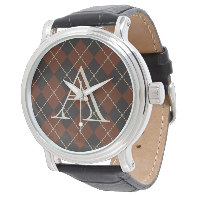  Monogram Argyle Watch Gift Horloge (Gekanteld)