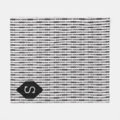 Monogram Arrow Herringbone Fleece Deken (Voorkant (Horizontaal))