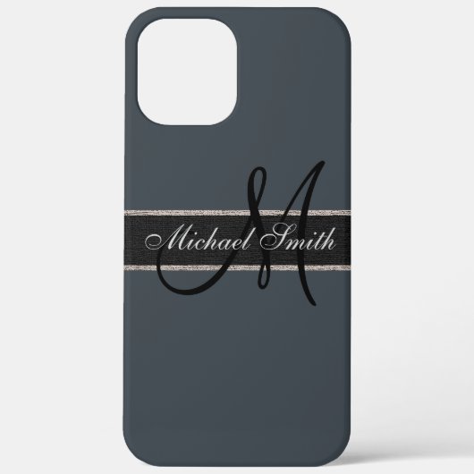 Monogram Arsenicum Kleurachtergrond Case-Mate iPhone Case (Achterkant)