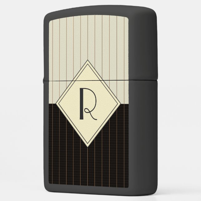 Monogram Art Deco Pinstripe (Links)