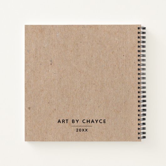 Monogram Artist Sketchbook Notitieboek (Achterkant)