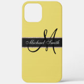 Monogram Arylide gele Kleur Achtergrond Case-Mate iPhone Case (Achterkant)