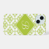 Monogram Atlantis Green Star Damassé sur Blanc (Verso Horizontal)