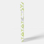 Monogram Atlantis Groene Ster Damast op Wit Case-Mate iPhone Case (Achterkant / Links)