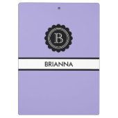 Monogram Aura Indigo en Zwart Klembord (Achterkant)