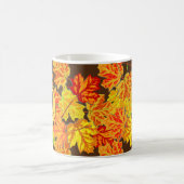 Monogram Autumn Leaves Coffee Mug Koffiemok (Center)