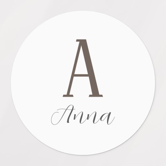 Monogram Autumn vibe Labels (Design 2)