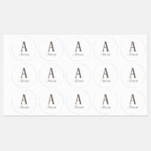 Monogram Autumn vibe Labels (Vel)