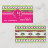 Monogram Aztec Andes - Trial Mountains Diamonds Visitekaartje (Voorkant / Achterkant)