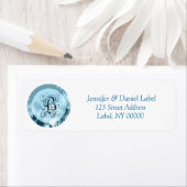 Monogram B Adresetiketten Stickers (Insitu)