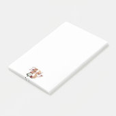 Monogram B,  bloemontwerp, Post-it® Notes (Schuin)
