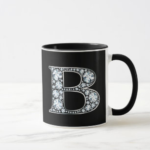 Monogram B Faux Diamond Mok