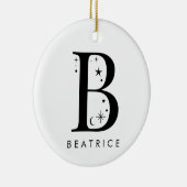 Monogram B hemelse naam Keramisch Ornament (Rechts)