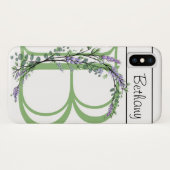 Monogram B lavender Eucalyptus Case-Mate iPhone Case (Achterkant (horizontaal))