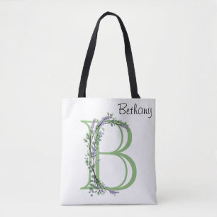 Monogram B lavender Eucalyptus Draagtas