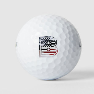 Monogram B Verenigde Staten vlag Golfballen