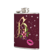 Monogram B Wrapped Flask, 6 oz. Heupfles (Links)