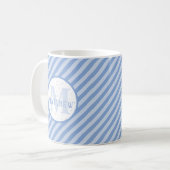 Monogram Baby Blue  Koffiemok (Voorkant links)