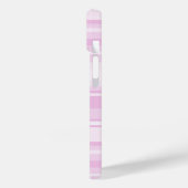 Monogram baby roze strepen Case-Mate iPhone case (Achterkant / Links)