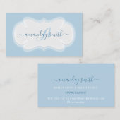 Monogram Baby Sitter Nursery Home Cleaning Visitekaartje (Voorkant / Achterkant)