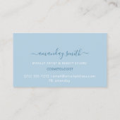 Monogram Baby Sitter Nursery Home Cleaning Visitekaartje (Achterkant)