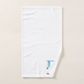 Monogram badgeset met letter R Bad Handdoek (Handdoek)