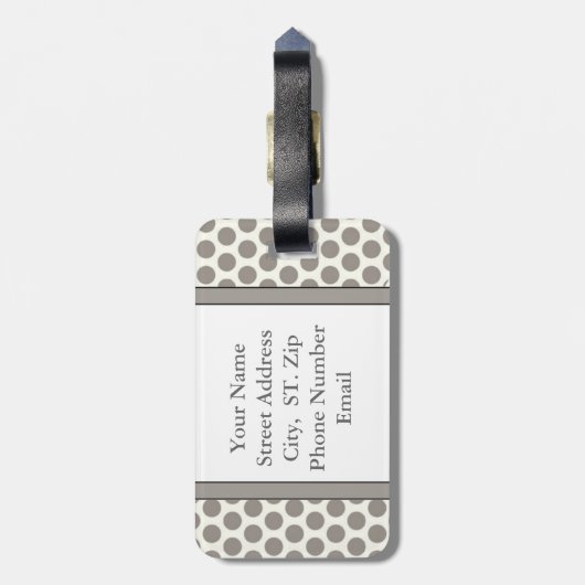 Monogram Bagagelabel (Achterkant verticaal)