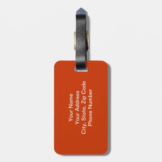 Monogram Bagagelabel (Achterkant verticaal)