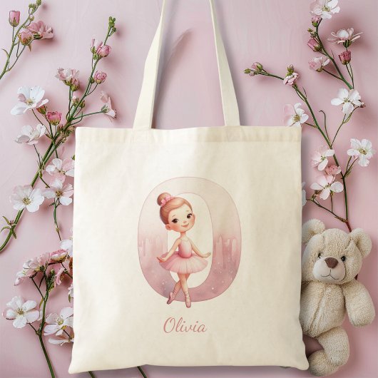 Monogram ballerina tote bag