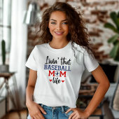 Monogram Baseball Moeder Gift T-shirt