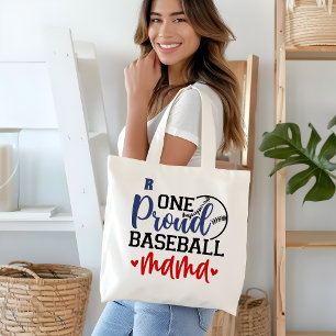 Monogram Baseball Moeder Gift Tote Bag