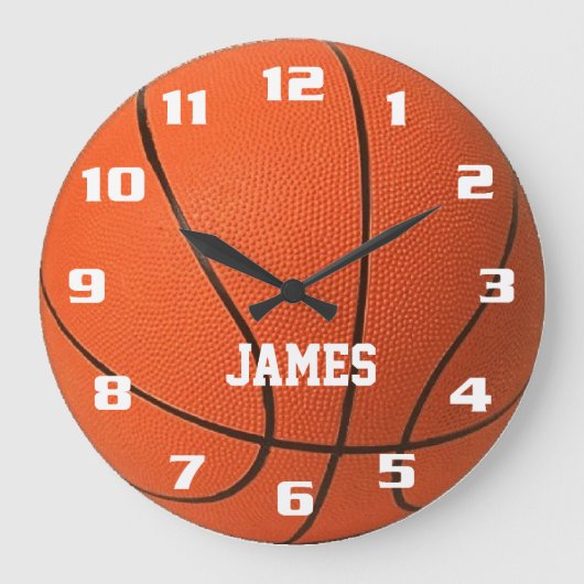 Monogram Basketbal Grote Klok (Voorkant)