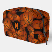Monogram basketballen patroon toilettasje (Rechterhoek)