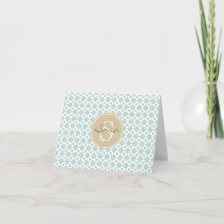 Monogram Batik Cartes pour notes rétro